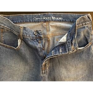 VTG Guess Men's Miami Jeans 32x30* Blue Relaxed Fit Straight Wide Leg Streetwear